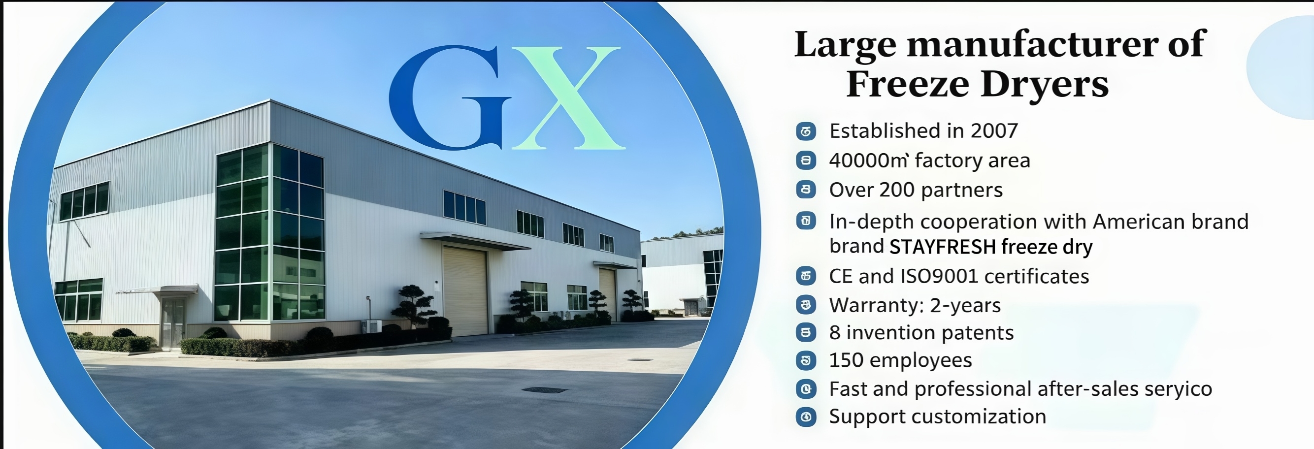 kualitas Pengering Beku Rumah pabrik