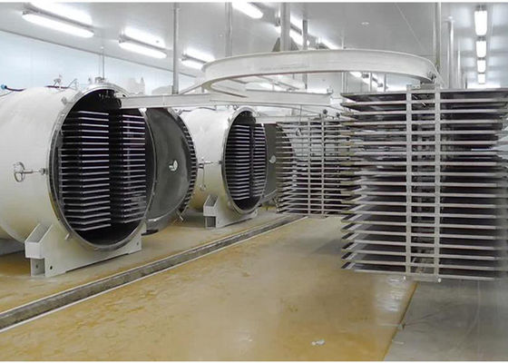1000Kg Besar Vacuum Degree Freeze Dryer Dengan Pemanasan Listrik