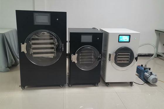LCD Touch Screen Vacuum Freeze Dryer Dengan Kapasitas 8-10kg / Batch