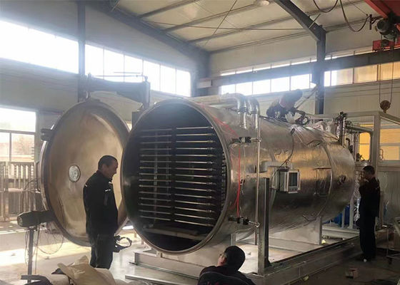 Peralatan pengering beku industri otomatis 300 kg/serangkaian