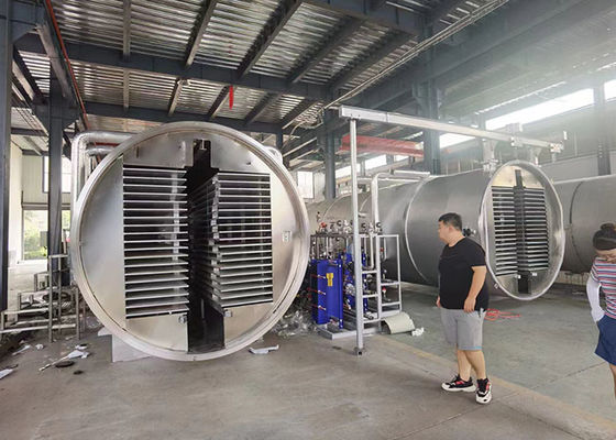Bitzer Pendinginan Industri Makanan Sayuran Freeze Dryer 100kg/Lot