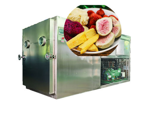 100Kg 200Kg PLC dikendalikan Lyophilizer Makanan vakum freeze dryer