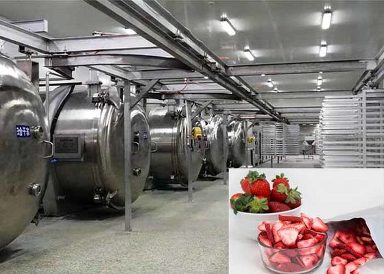 100KG Makanan Vacuum Freeze Dryer Perkakas Freeze Drying Industri