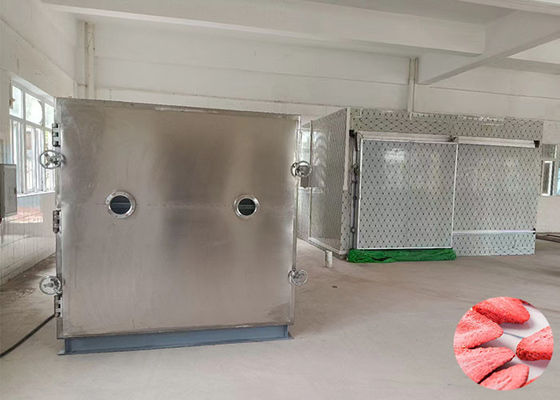 Mesin pengering beku vakum konstruksi stainless steel 100kg/batch