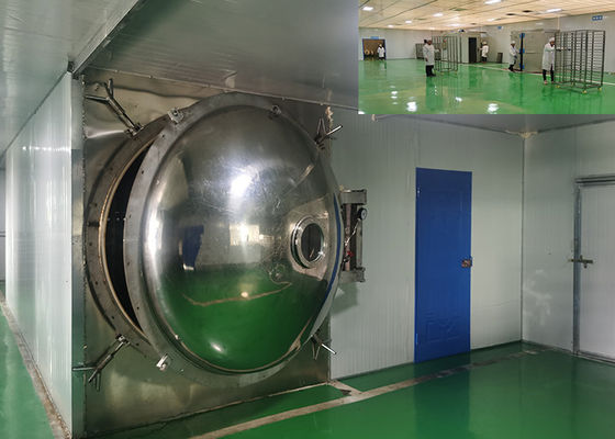 500Kg 300Kg Industri Makanan Freeze Dryer Air pendingin