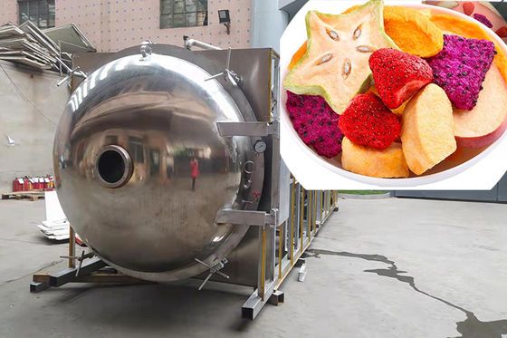 PLC Control Industrial Freeze Dryer Bunga Makanan 500 Kg/Lot