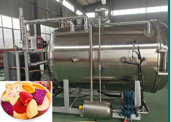 Mesin pengering beku buah-buahan dengan sistem pendingin Bitzer