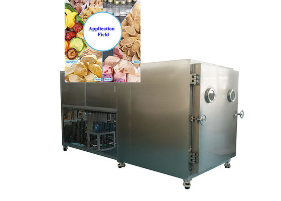 500kg Pengering beku vakum makanan dengan Refcom Refrigeration System