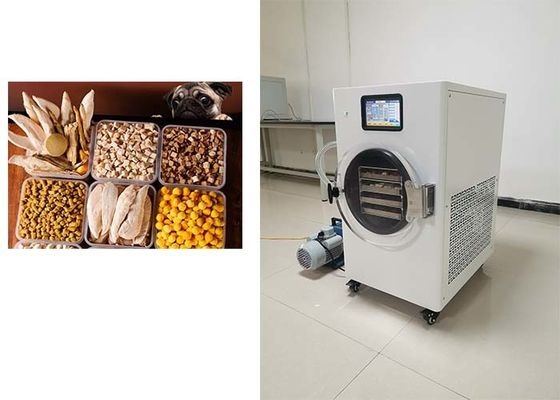Compact stainless steel freeze dryer 1600W 90kg Berat 19 ~ 23 jam siklus freeze dry