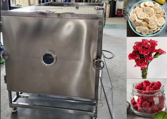 Mesin pengering beku vakum makanan besar Peralatan liofilizer