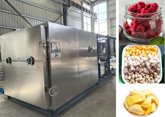 Makanan besar susu vakum beku mesin buah kering dengan 100kg / batch