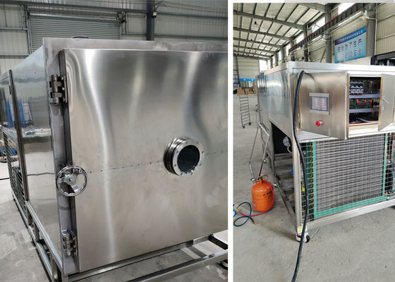 Mesin pengering beku pemanas listrik vakum 100kg 200kg / batch