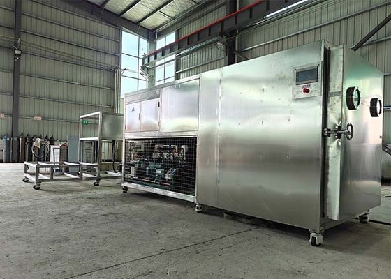 Suhu -50C- 80C PLC layar sentuh Freeze Dryer Mesin Buah