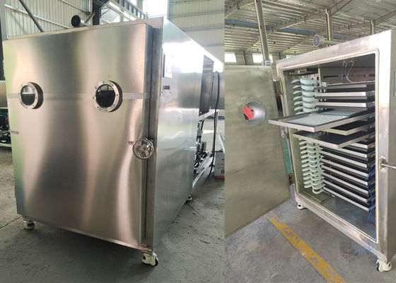 100Kg 200Kg 300Kg Makanan Vacuum Freeze Dryer Leybold Sistem pendingin