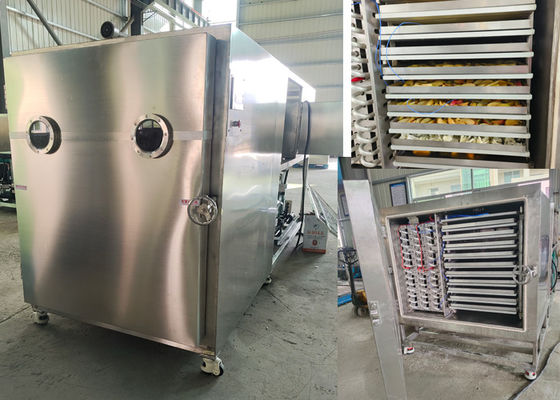 100Kg 200Kg Mesin pengering beku vakum komersial