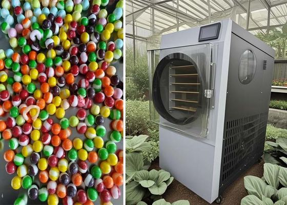 Mesin Lyophilizer Profesional Komersial Untuk Pengeringan Beku Buah Sayuran Permen