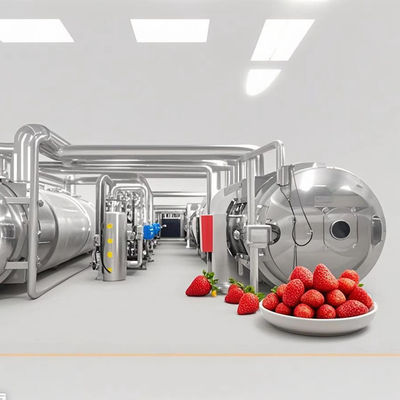 Industrial Lyophilizer 500kg Sistem pengeringan beku terus menerus untuk ramuan