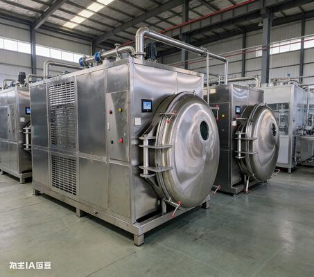 Tingkatkan Produksi, Maksimalkan Keuntungan! | Pengering Beku Industri 200KG dengan Kontrol PLC Canggih, Sistem Sanitasi CIP & Operasi Tugas Berat Berkelanjutan 24/7