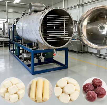 Sistem Kontrol PLC Pengering Beku Industri Rentang Suhu Minus 50 Celsius Hingga Plus 80 Celsius Sistem Keamanan Ganda Memastikan Operasi