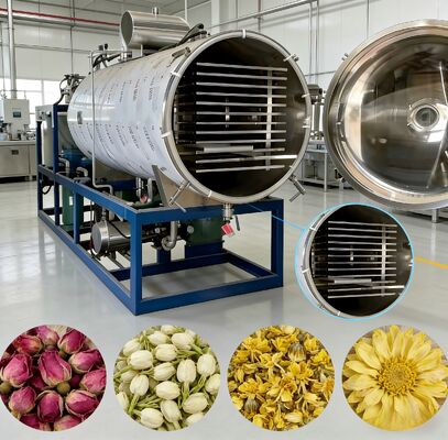 220V 380V 3PH Power Supply Freeze Dryer Termasuk Unit Pendingin  Atau Leybold Direkayasa untuk Pengawetan Makanan