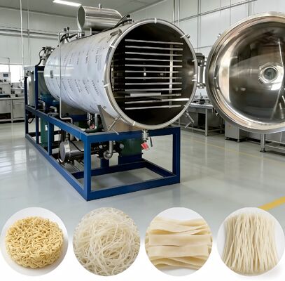 Industrial Freeze Dryer PLC Control System 304 stainless steel Tingkat vakum di bawah 13Pa Cocok untuk makanan farmasi dan kimia