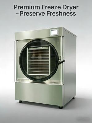 Rentang Suhu Minus 50 Hingga Plus 90 Pengering Beku Rumah Tangga Dilengkapi Pompa Vakum Dua Tahap Baosi Dimensi 1100 1000 1180mm