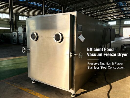 atau Leybold sistem pendingin makanan vakum freeze dryer dengan pemanasan listrik dan tahan lama makanan kelas 304 stainless steel body