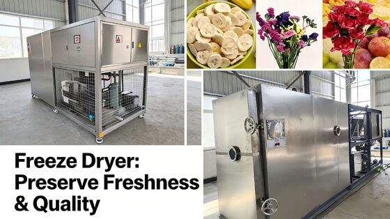 2600Kg Food vacuum freeze dryer kapasitas 100kg per batch solusi sempurna untuk mengeringkan makanan beku dalam jumlah besar