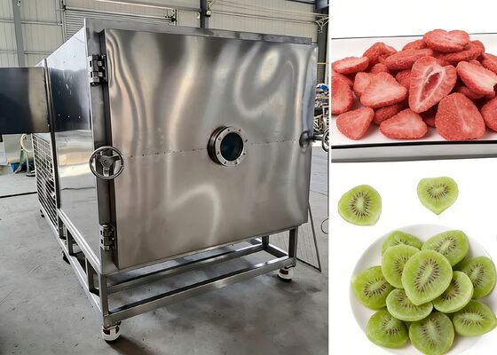 Tingkat vakum ≤10Pa Pengering beku vakum makanan dengan pompa vakum Baosi atau  yang menyediakan pengeringan beku untuk industri makanan