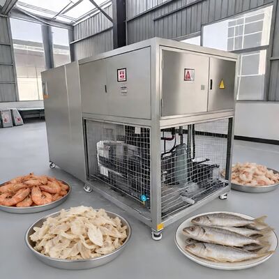 100kg batch Food Vacuum Freeze Dryer dengan Baosi Or  Vacuum Pump Freeze drying Suhu minus 40 sampai 80 derajat Celcius