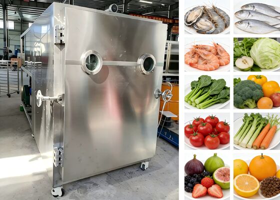 200Kg Food Vacuum Freeze Dryer Featuring Customized Voltage and Refrigeration System Ideal untuk pengolahan makanan