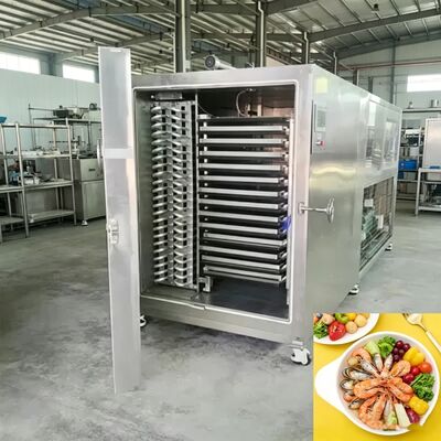 Tegangan 380V50HZ3PH Sistem Kontrol PLC Pengering beku vakum Makanan Cocok untuk aplikasi pengering beku makanan skala besar