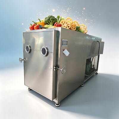 220V 380V 3PH mesin freeze dryer dikombinasikan dengan atau Leybold refrigeration unit memastikan kinerja dan daya tahan