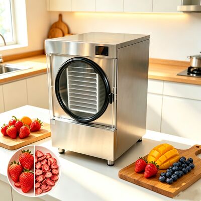Danfoss Kompresor Rumah Freeze Dryer Dengan Kapasitas 20 sampai 25kg dan 24 sampai 30 Jam Freeze Dry Cycle Equipment for Home