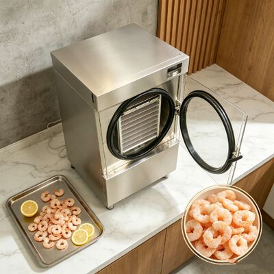 SUS304 stainless steel home freeze dryer termasuk LCD display Voltage 220V 1PH 50 60HZ Dirancang untuk pengeringan aman dan freeze di rumah