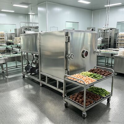 304 Baja tahan karat Tray Material Vegetable Freeze Dryer dengan Tray Size 1280 600 30mm dan 13 Lapisan Opsi yang dapat disesuaikan