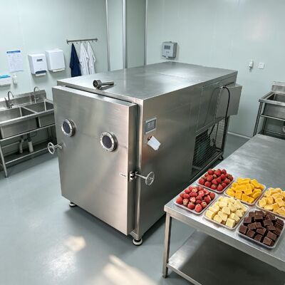 Tray Ukuran 1280 600 30mm Vegetable freeze dryer pilihan sempurna untuk pengeringan sayuran konsumsi daya 10KwH sistem energi