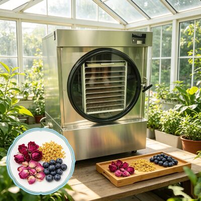 Tingkat Kebisingan 50dB Home Freeze Dryer Menyediakan Siklus Freeze Dry 24 hingga 30 Jam untuk Dehidrasi Makanan Camilan dan Bahan-bahan