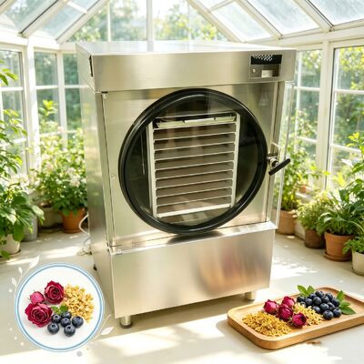 Sistem cerdas remote control home freeze dryer SUS304 stainless steel 215kg kapasitas cocok untuk berbagai jenis makanan