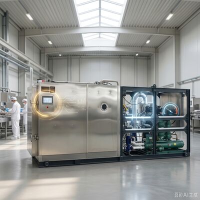 Industri vakum freeze dryer Lyophilizer Hidraulik Vial Sealing Mesin